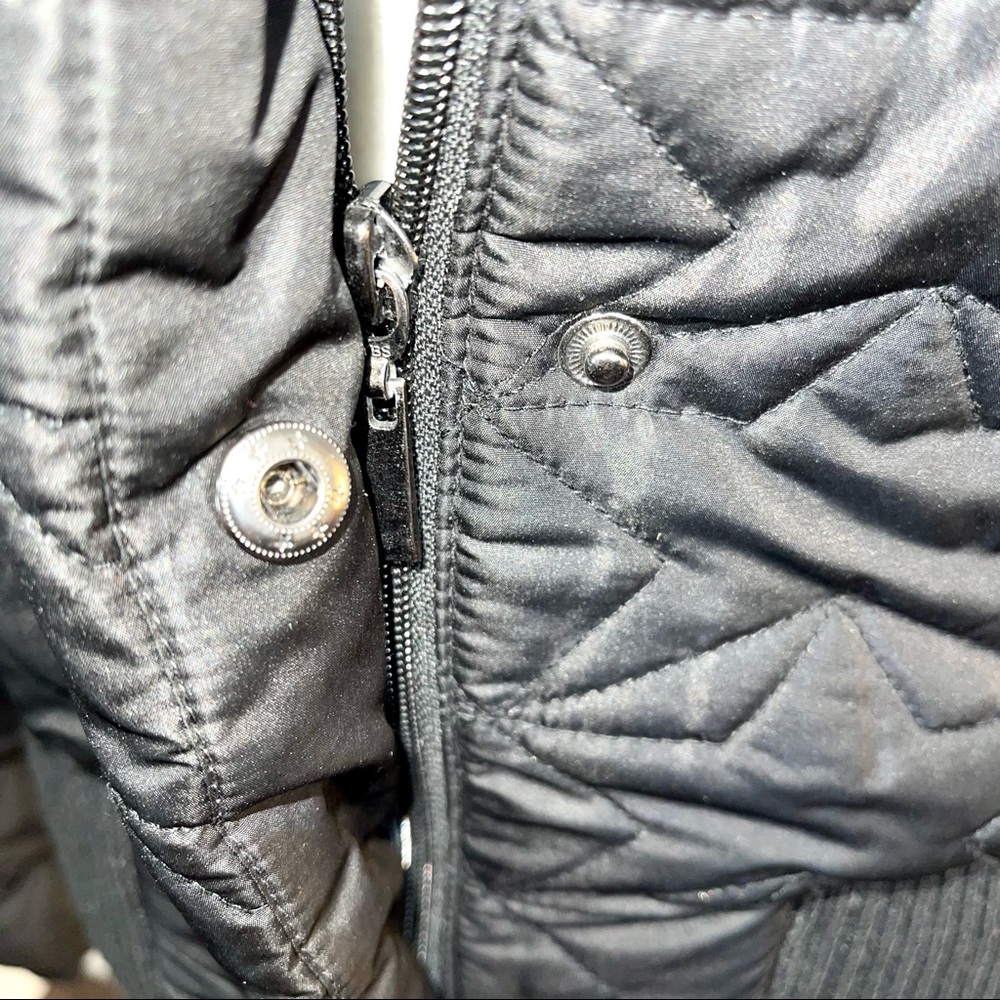 New York & Co Puffy Black Coat Size Jr Large - Picture 4 of 10